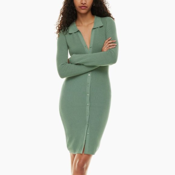 Aritzia Wilfred Cove Dress sweater dress in Cucamelon Green ( NWT ) - Picture 14 of 16